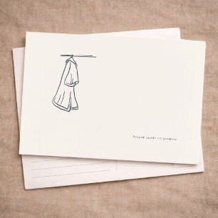 Introvertiert Stille Einsamkeit Minimalist Line Ar Feiertagspostkarte