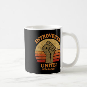 Introvertiert Unite gesondert lustige Vintage Sonn Kaffeetasse