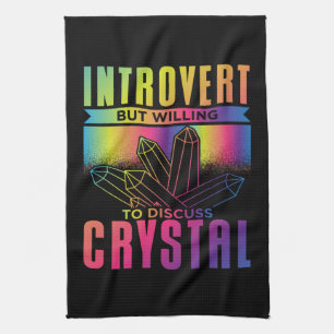 Introvertierte, aber willens, über Kristallbildung Geschirrtuch