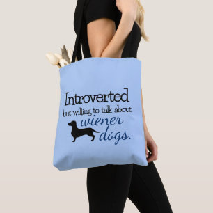 Introvertierte Bereitschaft, über Dackel Hunde-Tas Tasche