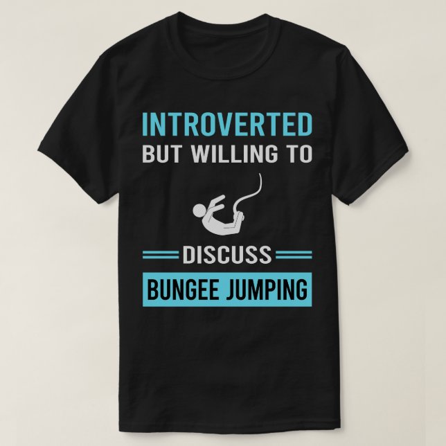 Introvertierte Bungee Jumping Jumper T-Shirt (Design vorne)