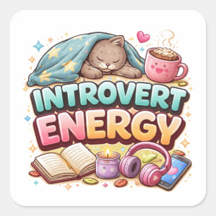 Introvertierte Energie Ästhetik Kunst Aufkleber