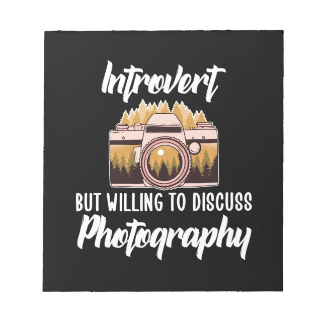 Introvertierte Fotografie Notizblock (Vorderseite)