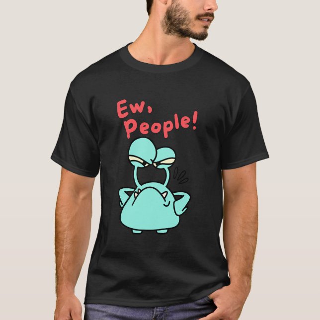 Introvertierte Geschenk - neue Leute T-Shirt (Vorderseite)