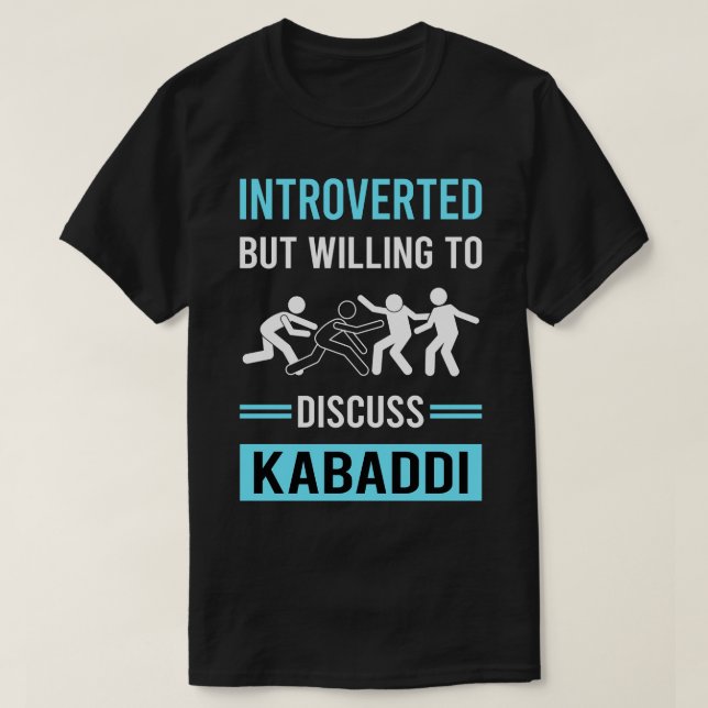 Introvertierte Kabaddi T-Shirt (Design vorne)