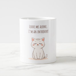 Introvertierte Katze Jumbo-Tasse