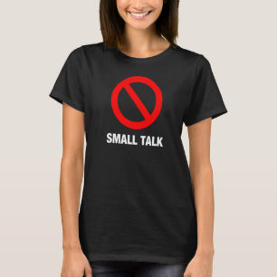 Introvertierte mag nicht, dass kleine Vorträge mit T-Shirt