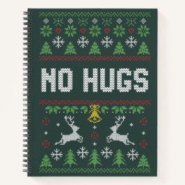 Introvertierte No Hugs Funny Ugly Weihnachtssüßer Notizbuch