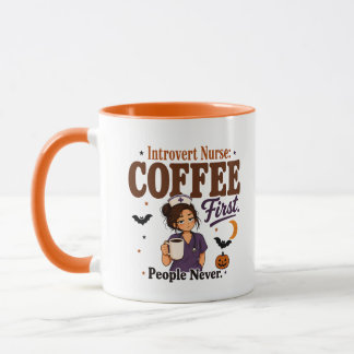 Introvertierte Pflegekraft Kaffee Erst Menschen Ni Tasse