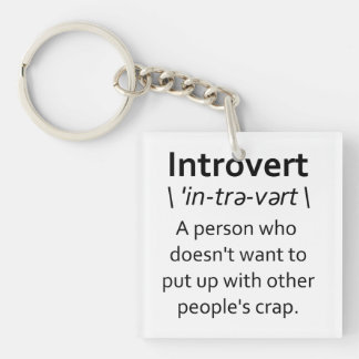 Introvertierte Schlüsselanhänger