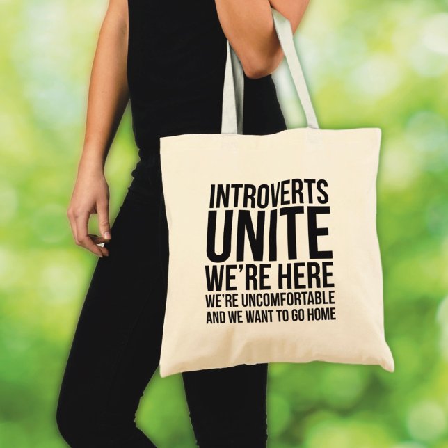 Introvertierte Tote Bag vereinbaren Tragetasche (Von Creator hochgeladen)