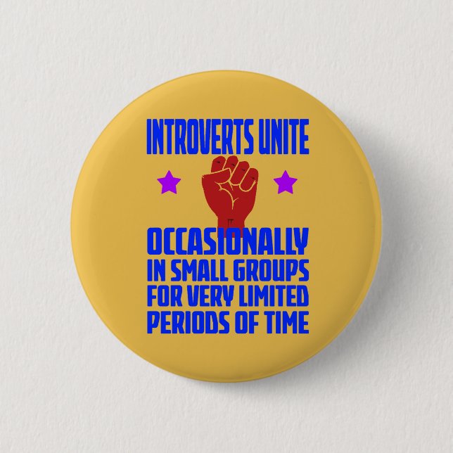 Introvertierte vereinigt euch button (Vorderseite)