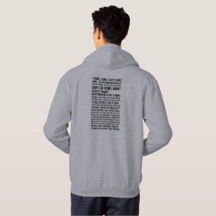 Introvertierten-Zitat-Collage-T-Shirt – Sozial sel Hoodie