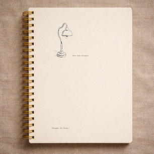 Introvertierter Geschenk Minimalist Line Art Still Notizbuch