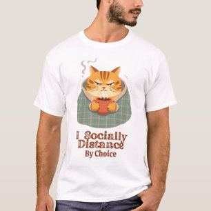 Introvertierter Humor, soziale Distanzierung, laun T-Shirt