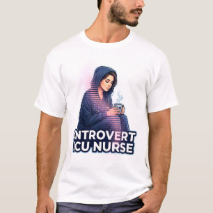 Introvertierter ICU-Krankenpfleger Ästhetik-Kaffee T-Shirt