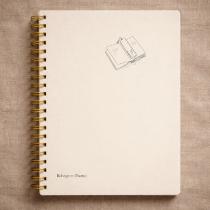 Introvertierter Minimalistischer Kunst-Literatur-G Planer