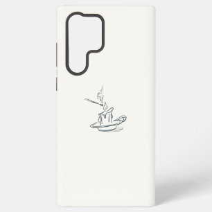 Introvertierter minimalistischer Line-Art-Handyhül Samsung Galaxy Hülle