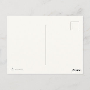 Introvertierter minimalistischer Schwarz-Weiß-Post Postkarte