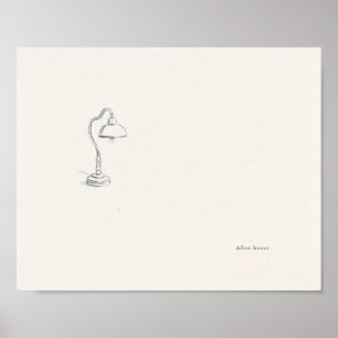 Introvertierter minimalistischer Wandkunstposter Poster