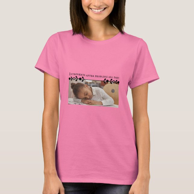 Introvertir le T-shirt Femme Mème (Devant)
