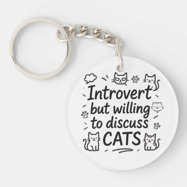 Introvertir mais disposé à discuter des chats (Devant)