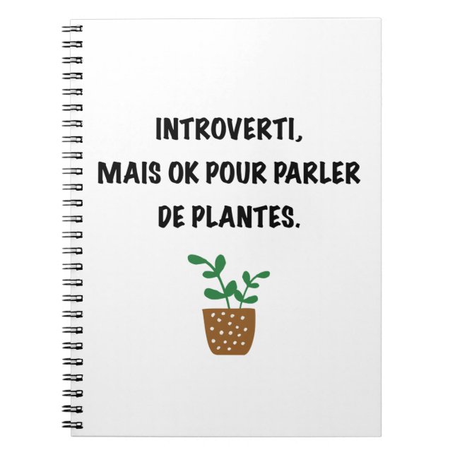 Introvertis et plantes. notizblock (Vorderseite)