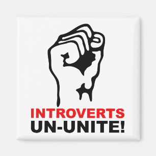 Introvertis, ne vous unissez pas Magnet de Frigo D