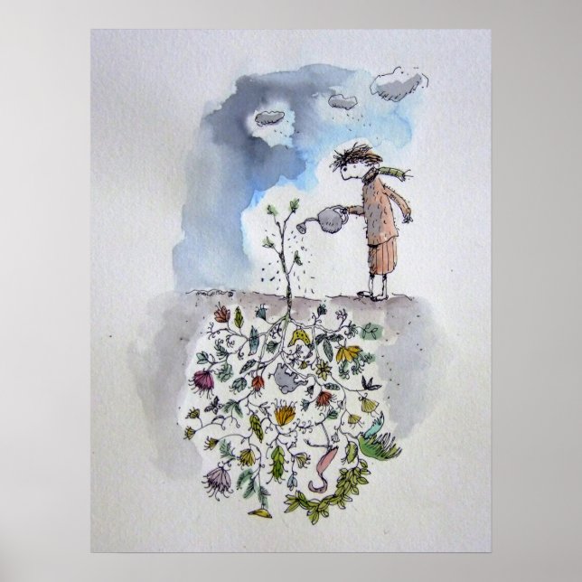 Introverts Garten Poster (Vorne)