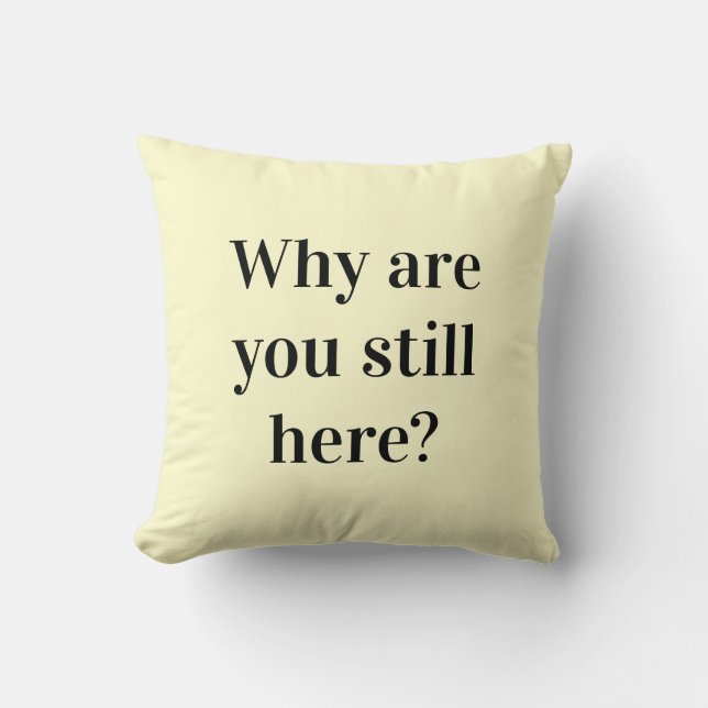 Introverts lustiges Kissen (Vorderseite)