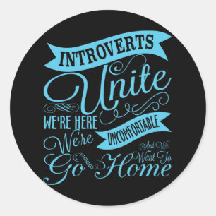 Introverts vereinigen Aufkleber