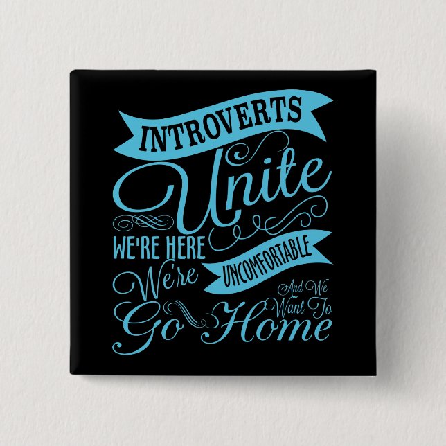 Introverts vereinigen Knopf Button (Vorderseite)