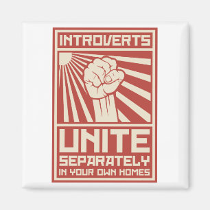 Introverts vereinigen separat in Ihren eigenen Magnet