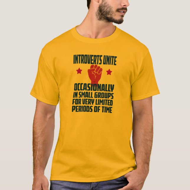 introverts vereinigen T-Shirt (Vorderseite)
