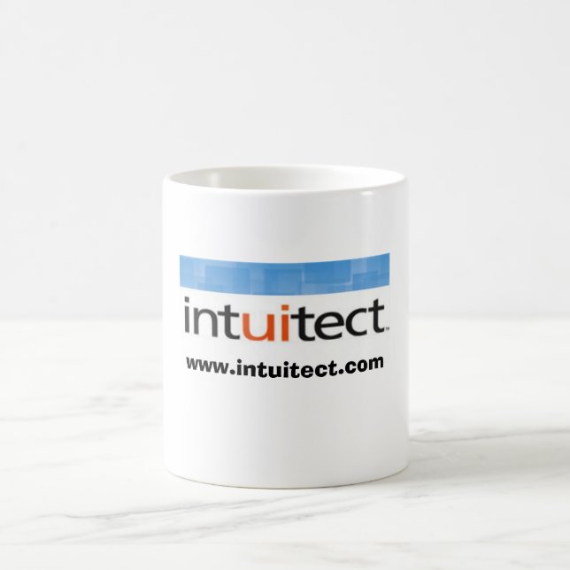 Intuitect Logo-Tasse Kaffeetasse (Mittel)