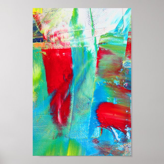 Intuition - Abstrakte Malerei Poster (Vorne)