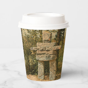 Inuit/First Nations Inuksuk/Inukshuk - Paper Cup Pappbecher