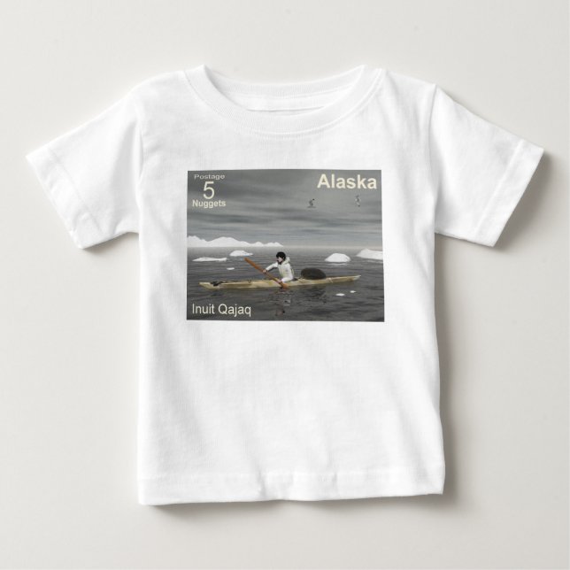 Inuit Kayak Baby T-shirt (Vorderseite)
