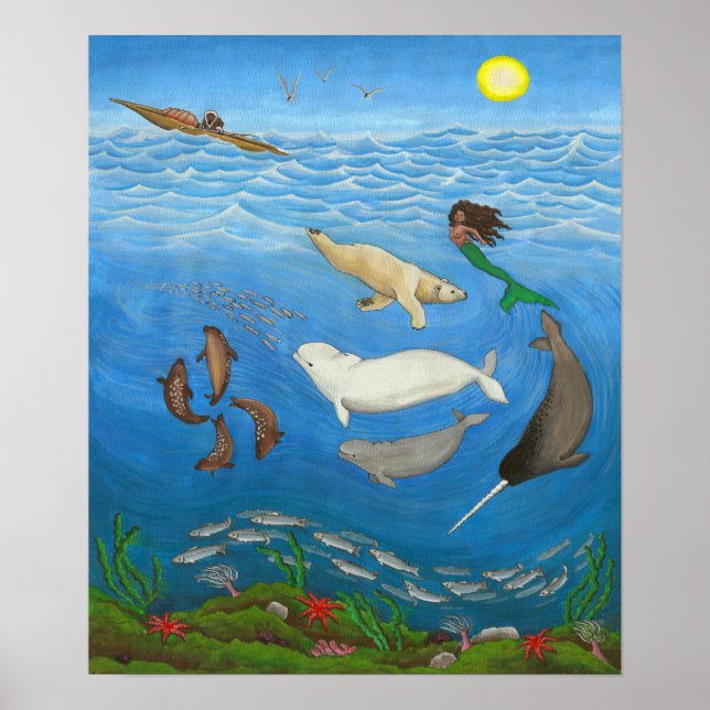Inuit Myth Painting Posters & Prints Poster (Vorne)