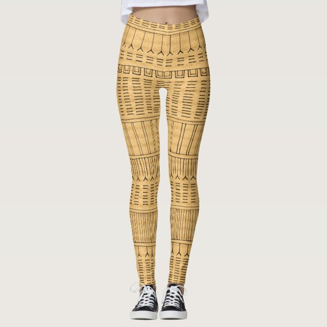 Inuit Tattoo - Brown Paper Leggings (Vorderseite)