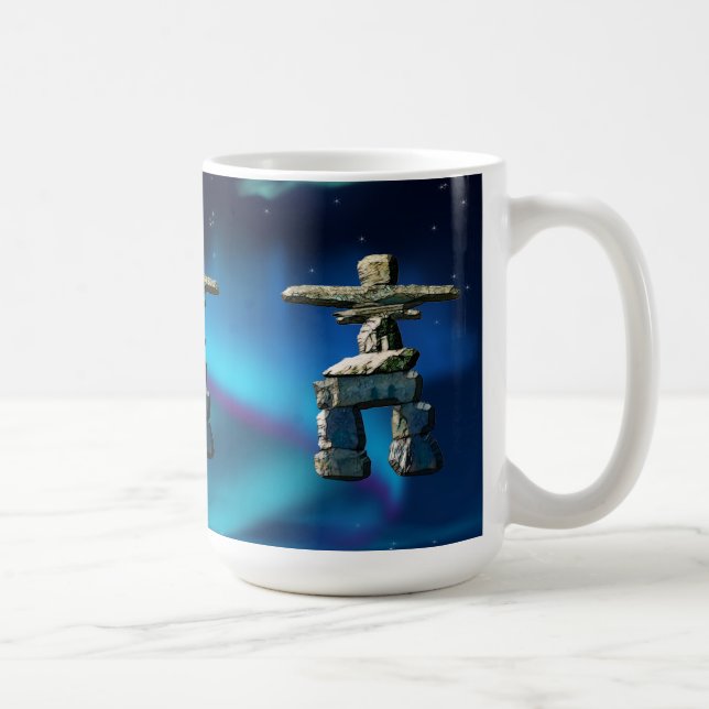 Inukshuk-Indianersteine Kaffeetasse (Rechts)