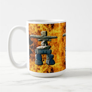 Inukshuk-Indianersteine Kaffeetasse