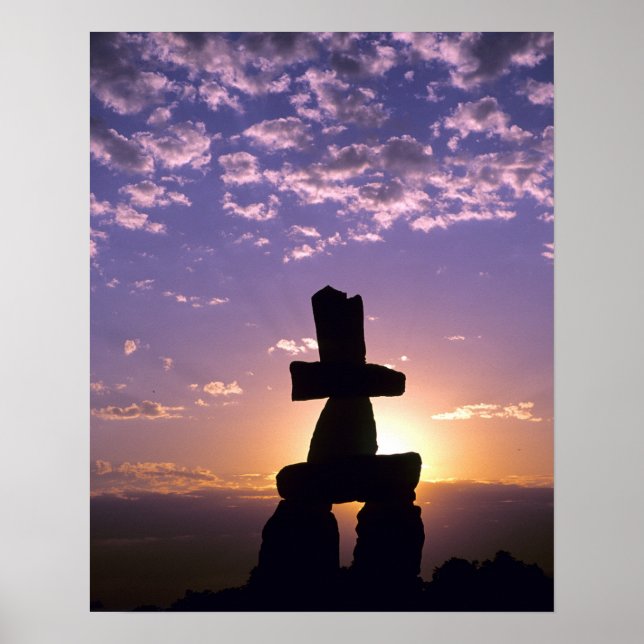 Inukshuk Northwest Territories, Canada Poster (Vorne)