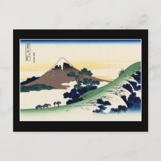 Inume-Pass, Kōshū (von Hokusai) Postkarte