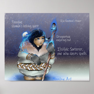 Inupiaq Sorcera w/Vocab Poster