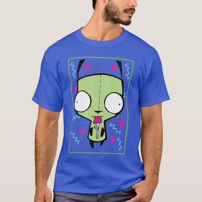 Invader Zim Gir 90s Grid family T-Shirt (Vorderseite)