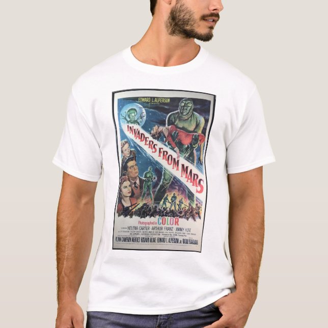 "Invaders from Mars" Original Movie Poster T-Shirt (Vorderseite)