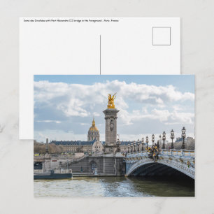 Invaliden und Pont Alexandre III Brücke - Paris Postkarte