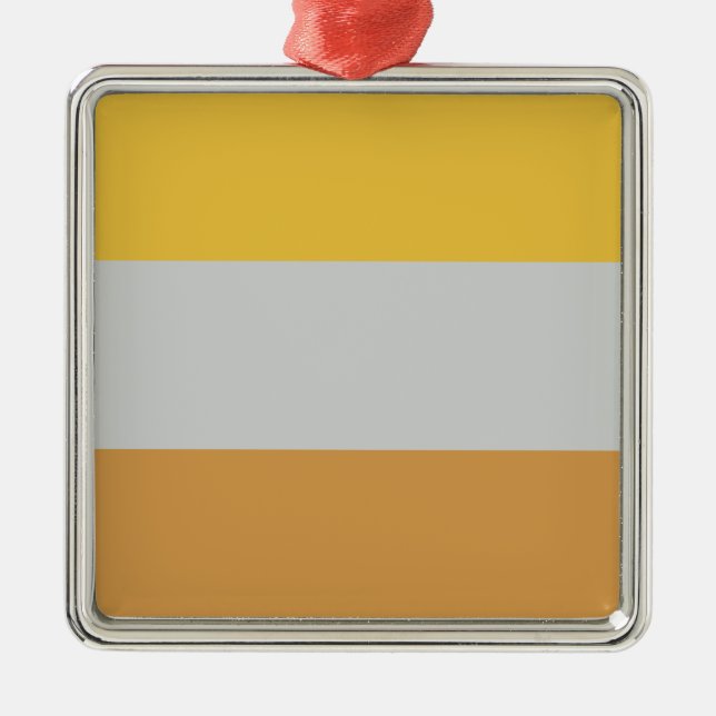 Invaliditätsflagge Ornament Aus Metall (Vorne)