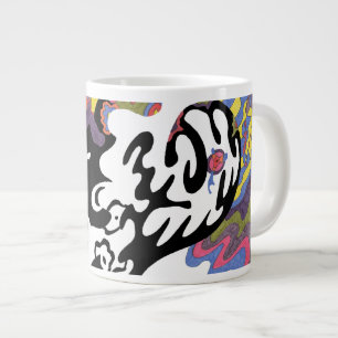 "Invasion" Abstrakter Kunst Jumbo-Tasse